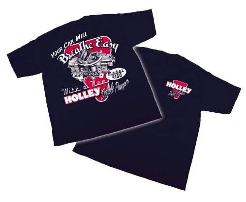 Holley T-Shirt (Blue with Red, Large)