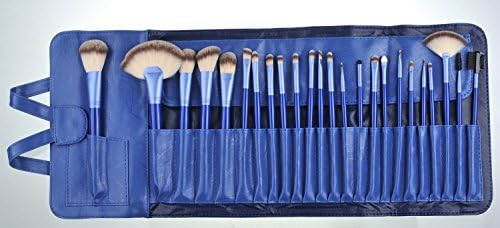 24 PCS Professional Women Makeup Cosmetic Brush Set Blending Shadow Powder Foundation Eyeshadow Blush Brushes with Free Powder Puff
