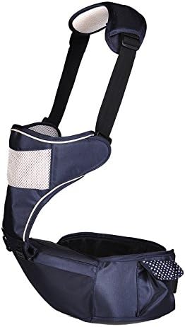 Upload 25kg Baby Hip Seat Carrier for 6-48 Moths(belt Adjustable 70-110cm) (Blue)
