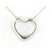 Luxury Sterling Silver Floating Heart Pendant & 16