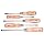 Felo 07157 22155 Slotted and Phillips Wood Handle Screwdrivers, Set of 5