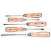 Felo 07157 22155 Slotted and Phillips Wood Handle Screwdrivers, Set of 5