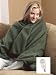 Sunbeam Royal Cuddle Up Olive Fleece Electric Heated Warming Throw Blanket