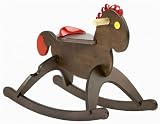 Italtrike 0022 Chocolate Wooden Riding Horse