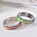 MJartoria Emotion Feeling Heat Sensitive 12 Color Changes Endless Band Mood Ring Size 5