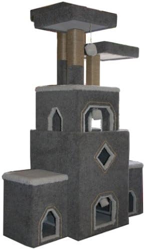Park Place Mega Size Cat Gym : Color BURGUNDY