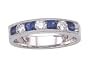0.80 cttw Karina B(tm) Sapphire Band LIFETIME WARRANTY