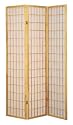 3 Panel Natural Oriental Shoji Screen / Room Divider