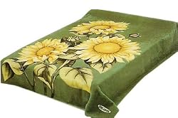 Solaron Queen Sun Flower Korean Mink Blanket