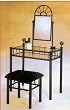 BEAUTIFUL SUNBURST DESIGN VANITY SET IN BLACK