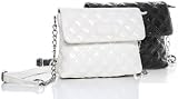 41Y2299QzbL. SL160  Endearing Diamond Quilted PU Patent Leather Chain Strap Shoulder Handbag Purse / Convertible Sling Crossbody Bag
