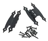 Amerock BP3406-CB   3/8 Offset Colonial H Hinge with Colonial Black Finish