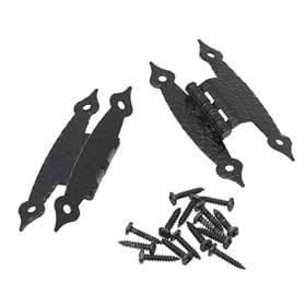 Amerock BP3406-CB 3 8 Offset Colonial H Hinge with Colonial Black Finish by Amerock