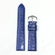 Watchband Genuine Lizard royal Blue 16mm