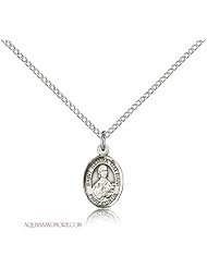 St. Gemma Galgani Small Sterling Silver Medal