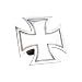 Billet Maltese Iron Cross Hitch Cover