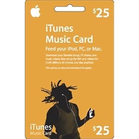 Apple iTunes $25 Music Card