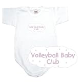BABY BODYSUIT WHITE  PINK CLOUD VOLLEYBALL CLUB  9 - 12 Months