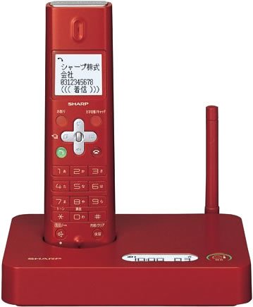 SHARP デジタルコードレス電話機 子機1台タイプ レッド JD-S10CL-R