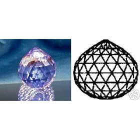 30mm Swarovski Strass Logo Blue Violet Crystal Ball Prisms #8558-30 by 