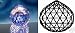 20MM SWAROVSKI STRASS W LOGO BLUE VIOLET CRYSTAL BALL