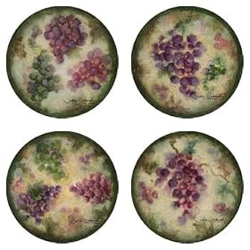 Click here to buy CoasterStone Tuscan Grapes Coasters by CoasterStone.