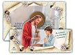 8 First Communion Boy Invitations: Tri-Fold, Pre-Packaged, Envelopes Included, Made in Italy!