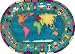 Baby : Hands Around The World Rug - 5.33 Foot x 7.67 Foot Oval