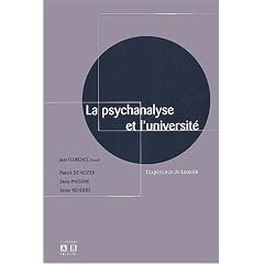 La psychanalyse et l'universit�. L'exp�rience de Louvain