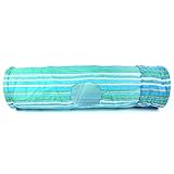 FOCUSPET Pet Agility Training Folding Funny Tube with One Holes Pop Out Tunnel 90cm for Cat Rabbit Puppy Dogs