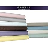 Brielle 100-Percent MicroModal from Beech Premium Sateen Sheet Set, Queen, Blue