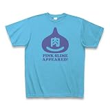 【ゲームTシャツ？ゲームグッズ？マクドは使ってません！】パロディシリーズ　ピンクスライム肉があらわれた！ Tシャツ マクド