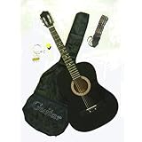 38' Acoustic Blue Guitar with Gig bag and Accessories