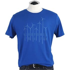Click here to buy Fossil Graphic Tee - Windpower (Color: Blue Belle) by Fossil.