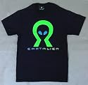 EARTHLIEN - Big Head - Black ALIEN T-shirt