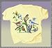 Garden Bird - Unisex Short-sleeve T-shirt - 100% Preshrunk Cotton - available in Small, Medium, Large, X-Large and XX-Large Features Yellow Warbler, White-Throated Nuthatch, Carolina Wren, Baltimore Oriole, Tufted Titmouse, Blue Jay, Downy Woodpecker, Dove, Robin, Eastern Bluebird, Purple Martin, American Goldfinch, Evening Grosbeak, White-Throated Sparrow, Ruby-Throated hummingbird, Black-Capped Chickadee, Northern cardinal, Cedar Waxwing, American Goldfinch