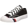 Pro-Keds Royal Lo Leather Sneaker,Black/White,Men's 10 M/Women's 11.5 M