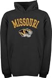 Missouri Tigers Youth Black Tackle Twill Hooded Sweatshirt