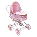 Gingham 3-In-1 Doll Pram/ Carrier/ Stroller- Pink