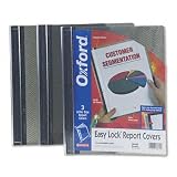 41Y2K30RAsL. SL160  Oxford EasyLock Report Covers, Smoke, 3/Pack ESS98469
