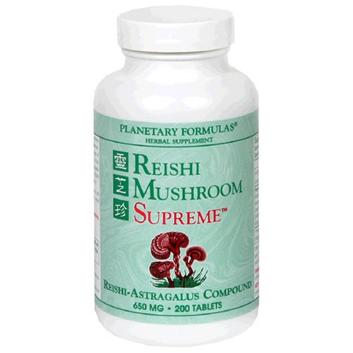 Planetary Formulas Reishi Mushroom Supreme, 650 mg, Tablets, 200 tablets