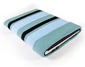 Tuff-Sock Cotton Knit Netbook sleeve cover case for 8.9" - 10.2" screens (Blue/Black)