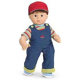 American Girl Bitty Baby Denim Overalls Outfit (American Girl Bitty Baby Bitty Twins) by American Girl