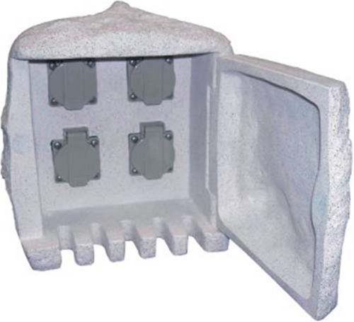 Isotronic 50179 GARTEN ENERGIECENTER STEINFORM 4-STECKDOSEN