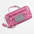 Coach Poppy Signature Slim Envelope Wallet Purse 42884 Fuchsia