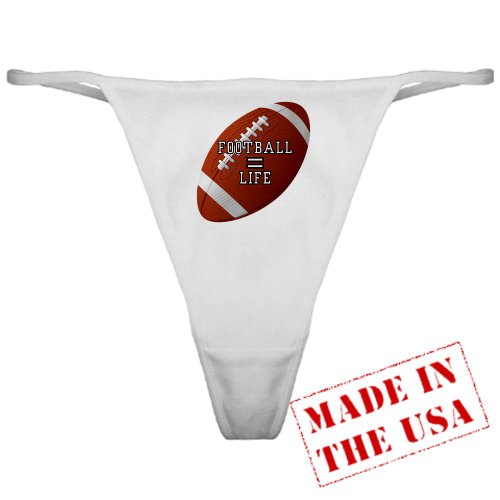 Artsmith, Inc. Classic Thong Football Equals Life - Medium