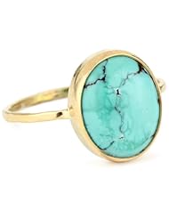 Melissa Joy Manning "Neptune" 14k Gold Turquoise Ring
