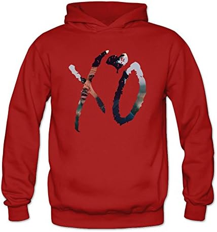 New Christmas Women's The Weeknd XO Logo Hoodies Red M
