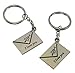 love letter couple keychain