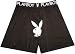  : Playboy Black/Silver Bunny Logo with special fun fly Boxer Shorts for men